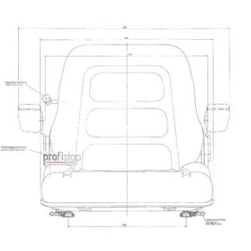 Elevadora asiento PS12 GS12 bajo suspensión apto Linde V - E – servicio pesado