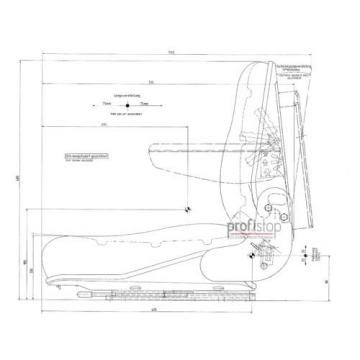 Elevadora asiento PS12 GS12 bajo suspensión apto Linde V - E – servicio pesado