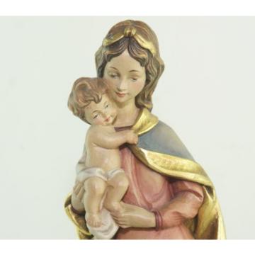 Skulptur Holz Linde Maria Madonna Mutter Gottes Jesus Kind H:38cm Handgeschnitzt