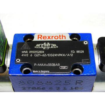 Rexroth Bosch R900952804 / 4WE 6 Q21-62/EG24N9K4/A12 ventil valve  /  Invoice