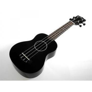 kokio Linde Soprano Ukulele con tasca, Nero