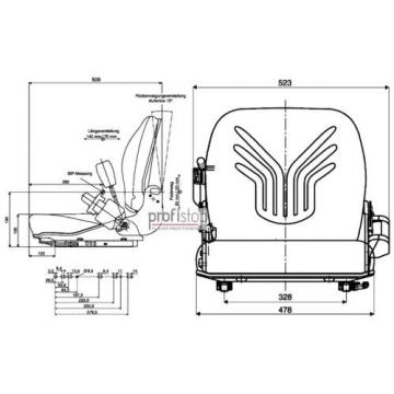 Grammer B12 Pvc interruttore 1127771 sedile carrello elevatore Linde Still Clark