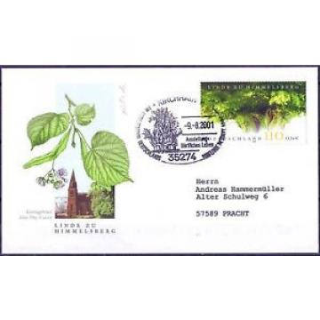 BRD 2001: Himmelsberg-Linde! FDC Nr 2208! Gelaufen! Sonderstempel Kirchhain! 1A