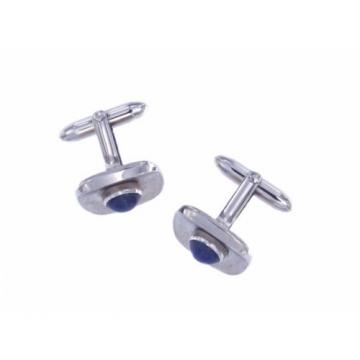 Men&#039;s Set 14K White Gold Star Sapphire Tie Tac Cufflinks Linde Orig Box Vintage