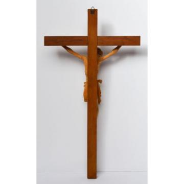 Kruzifix Christuskreuz Kreuz Holz Linde handgeschnitzt 19./20. Jh. 58 x 32 cm