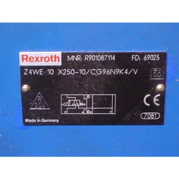 Rexroth Hydraulics Z4WE 10X250-10/CG96N9K4/V R901087114 Sandwich Isolation Valve