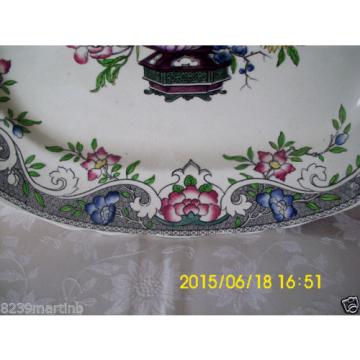 Minton M &amp; Co Linde Pattern Floral Large Meat Platter #2