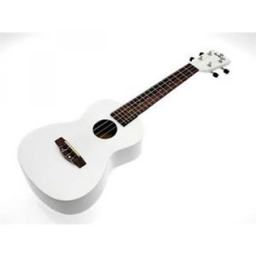 kokio Linde Concert Ukulele with case, White / White