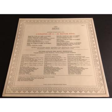 Vivaldi 6 Sonaten Il Pastor Fido Hans-Martin Linde Eduard Melkus Alfred Sous LP