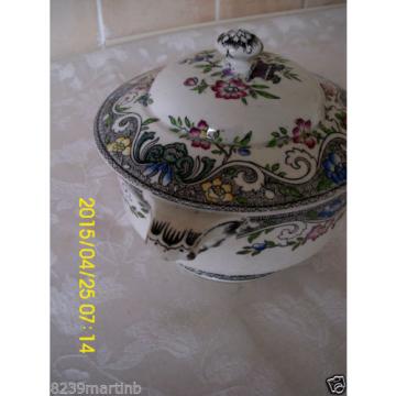 Minton M &amp; Co Linde Pattern Floral Lidded Sauce Tureen #2