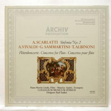 PAUL SACHER, HM LINDE - SCARLATTI sinfonia no.2 ARCHIV LP EX++