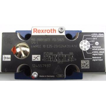 origin Rexroth 4WREE10E25-23/G24K31/A1V Proportional Valve R900933073 w/Warranty