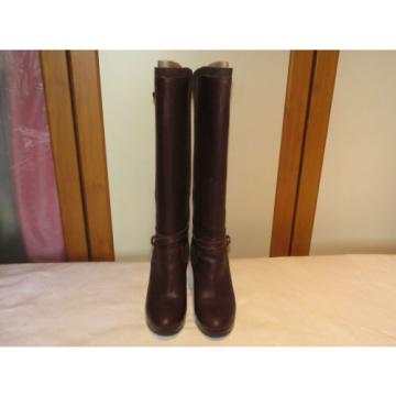 UGG® AUSTRALIA LINDE BROWN LEATHER KNEE HIGH BOOTS UK 5.5 EUR 38 USA 7 RRP £245