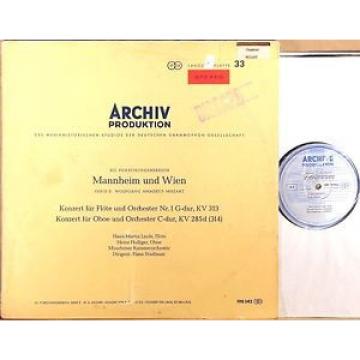 ARCHIV RED STEREO ED1 Mozart LINDE Flute HOLLIGER Oboe STADLMAIR SLPM 198 342