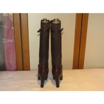 UGG® AUSTRALIA LINDE BROWN LEATHER KNEE HIGH BOOTS UK 5.5 EUR 38 USA 7 RRP £245