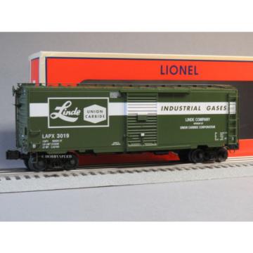 LIONEL LINDE UNION CARBIDE AIR PRODUCTS PS-1 BOXCAR 3019 o gauge train 6-82624