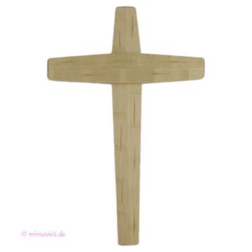 Holzkreuz Wandkreuz Kreuz aus Linde Holz in schlichter Eleganz