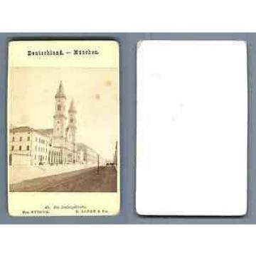 E.Linde Germany, München, Ludwigskirche CDV vintage albumen Tirage albuminé