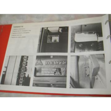 LINDE - Forklift  351 H20-H25-H30D (manual &amp; spare parts catalog) 100% ITALIAN