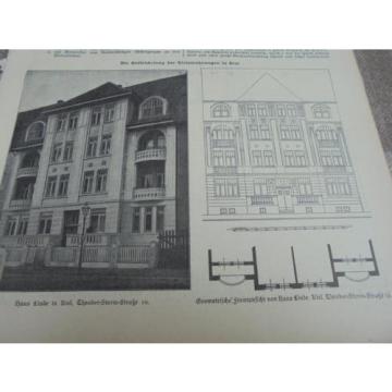 1908 Baugewerkszeitung 98 / Haus Linde Kleinwohnungen in Kiel