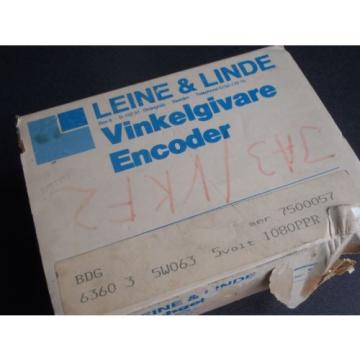 Lot of 2  Balluff BDG 6360-78-3-05-1080-65  LEINE &amp; LINDE Incremental Encoder