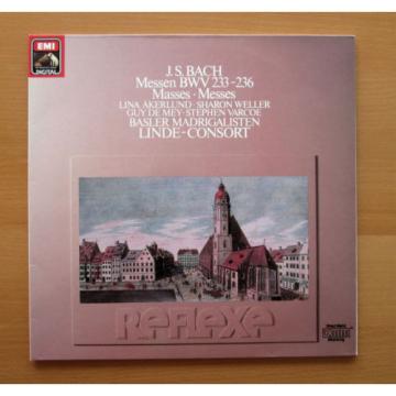 EX 27 0029 3 Bach Masses BWV 233-236 Linde-Consort 2xLP EMI Digital NM/EX