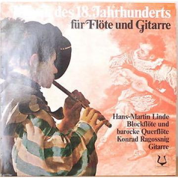 18TH CENTURY MUSIC FOR RECORDER &amp; GUITAR-M1986LP GERMAN IMPORT Linde/Ragossnig