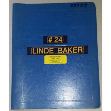 1993 Linde Baker Electric Pallet Truck Parts Manual  (Inv.33739)