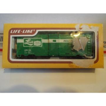 Vintage Life-Like box car &#039;Linde&#039;  IN BOX === FREE POSTAGE in the USA