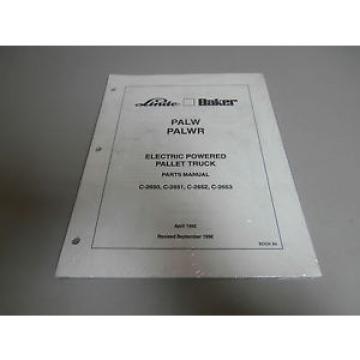 NEW Linde PALW &amp; PALWR Electric Pallet Jack Truck Parts Book Catalog Manual