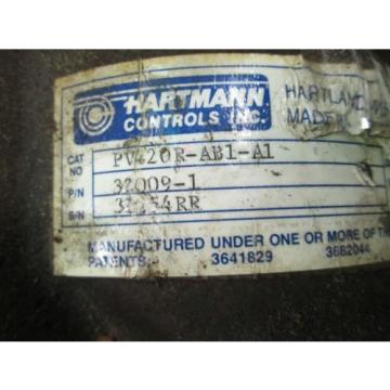 Hartmann Controls Hydraulic Axial Piston Pump Cat# PV420R-AB1-A1  (Used)