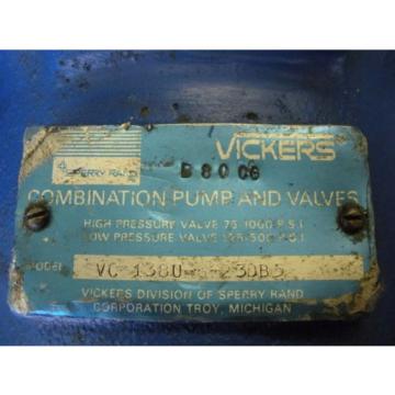 Vickers Hydraulic Combination Pump amp; Valve VC-1380-6-230B5