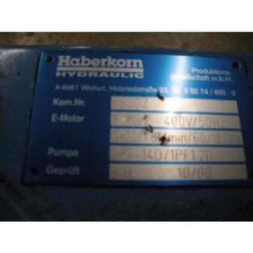 Haberkorn 59002 Hydraulic Pump  3kw 400v  5.5amp  Wien Motor