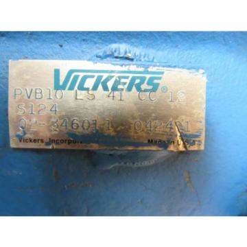 VICKERS HYDRAULIC PUMP PVB10 LS 41 CC 12 S124 PVB10LS41CC12S124 02-346011 042401