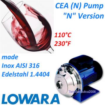 Lowara CEA AISI 316 Centrifugal Pump CEA210/2N/D 0,75KW 1,1HP 3x230/400V 50HZ Z1