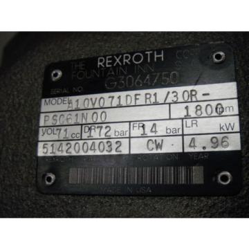 Rexroth BH00907548 Hydraulic pumps Motor A10V071DFR1/30R-PSC61N00 5142-004-032