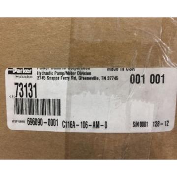 ONE NEW PARKER HANNIFIN Hydraulic Motor 73131 C116A-106-AM-0