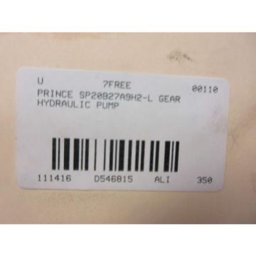 PRINCE SP20B27A9H2-L GEAR HYDRAULIC PUMP D546815