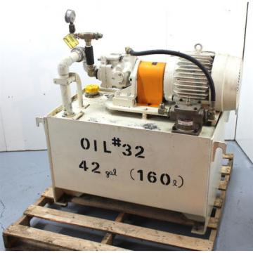 Daikin 5hp Hydraulic Unit V38A2R-95 Piston Pump 42 Gallon Tank Press Comp