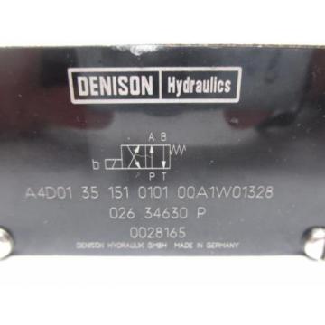 Denison Hydraulics A4D01 35 151 0101 00A1W01328 Hydraulic Valve