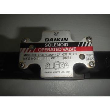 Daikin JS0-G02-4CP-2D-N-419 Hydraulic Directional Valve 24Volt D03