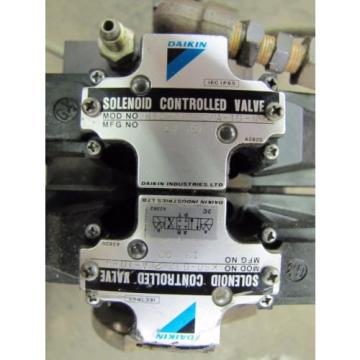 DAIKIN 174A-2P2-3-20 HYDRAULIC PUMP W/ KS0-G02-2BA-10-N amp; KS0-G02-2CA-10-N VALVE