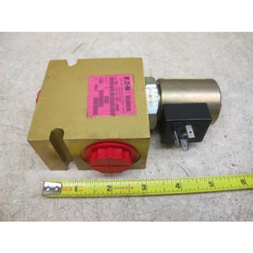 EATON / VICKERS,  2 WAY NC SOLENOID VALVE,  SV1-16-C-12T-24DG,  3000 PSI