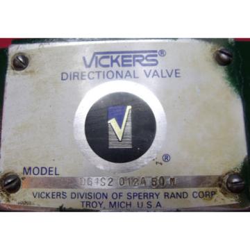 Sperry Vickers Hydraulic Directional  Valve   DG4S2 012A 50 H           [384]