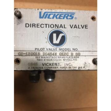 VICKERS DG4S4W-012C-B-60 - 02-120015 Hydraulic Directional Pilot Valve  Loc 92A