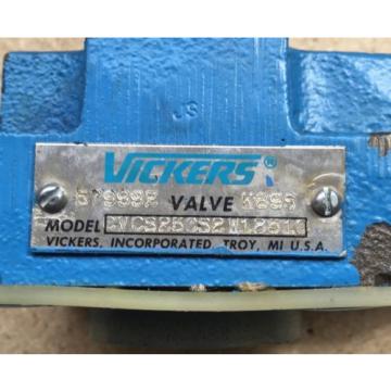 Vickers Hydraulic Valve CVCS25CS2W12510 K89S