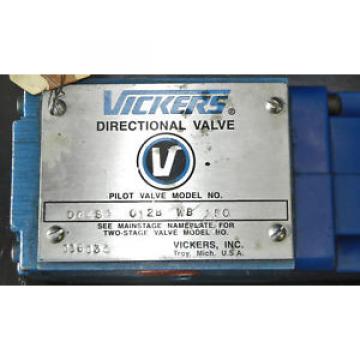 VICKERS HYDRAULIC VALVE DG4S4 012B WB 50