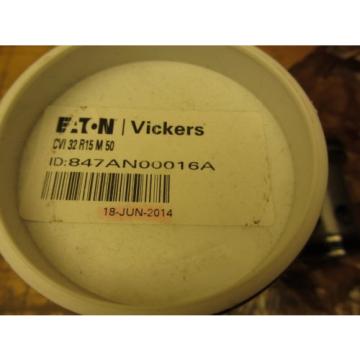 Vickers CVI 32 R15 M 50 Slip in Hydraulic Cartridge Valve NOS, Missing Top Oring