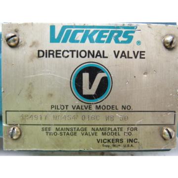 Vickers 434917 DG4S4 016C WB 50 Hydraulic Directional Control Valve