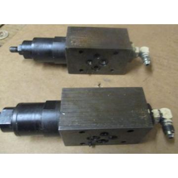 Lot of 2 VICKERS DGMX2-3-PP-CW-S-40 HYDRAULIC PRESSURE REDUCING VALVE